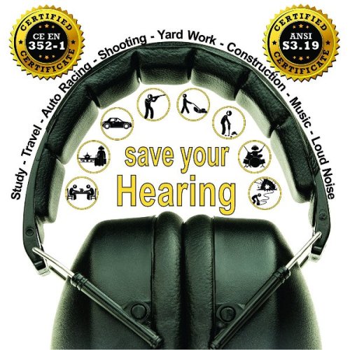 ClearArmor : CRA141001* หูฟังป้องกันเสียงรบกวน Shooters Hearing Protection Safety Ear Muffs 1