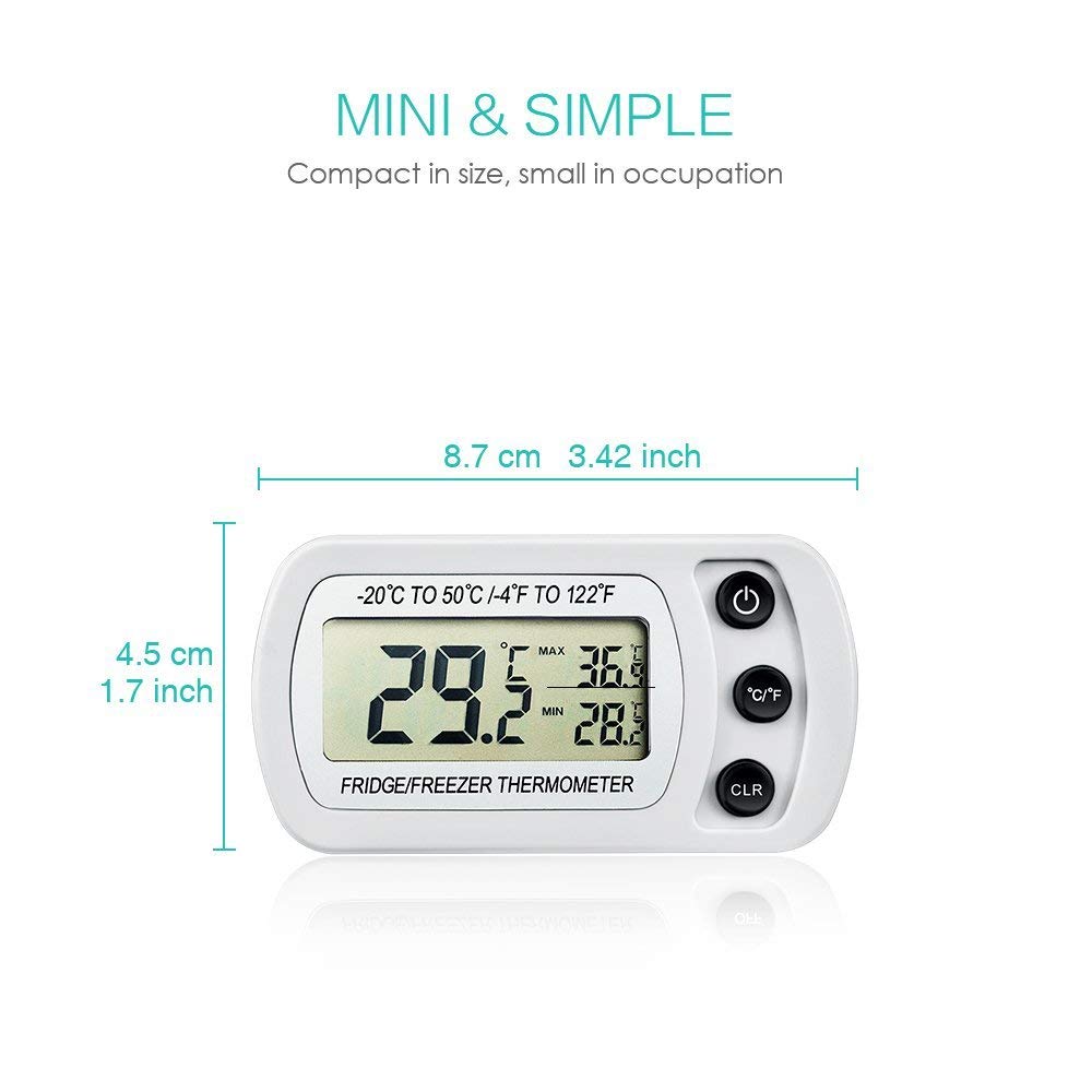 ORIA ORIOUSWA4W* ที่วัดอุณหภูมิ Digital Refrigerator Thermometer