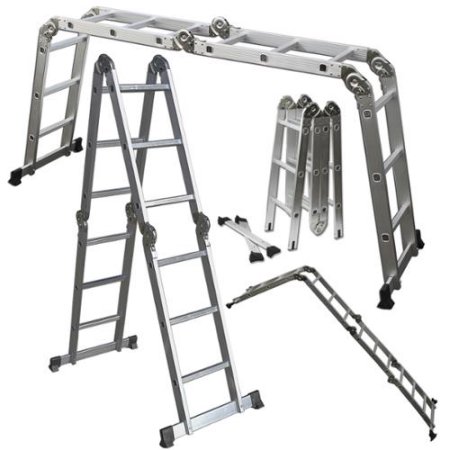 Oxgord : OXGLDAL-FD01-15*# บันได Aluminum Folding Scaffold Work Ladder