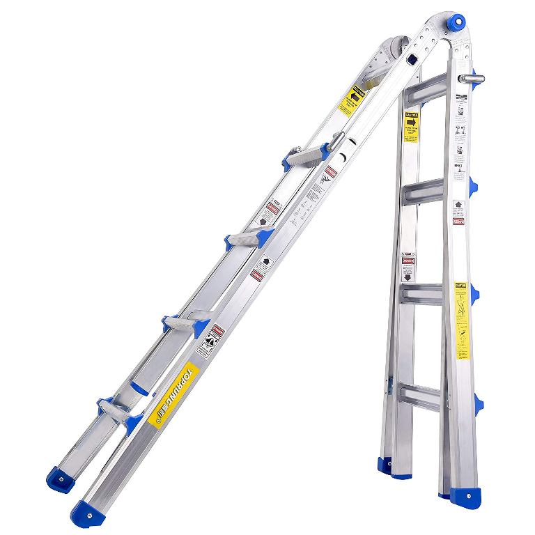 Toprung : TPRTSA-U25* บันได Aluminum Extension Multi-Purpose Ladder 1