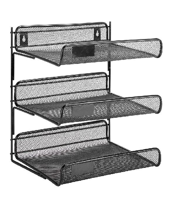 Honey-Can-Do : HCD06207* ชั้นวางเอกสาร 3-Tier Mesh Desk Organizer