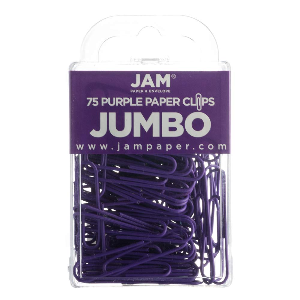 Jam Paper : JPP42186879* คลิปหนีบกระดาษ Colorful Jumbo Paper Clips