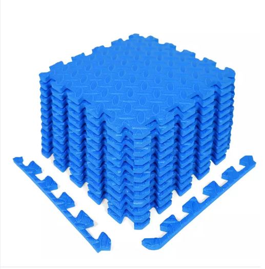 Yes4All : Y4AAMZ003-BLE* แผ่นโฟมรองกระเเทรก  Yes4All Interlocking Exercise Foam Mats, Blue
