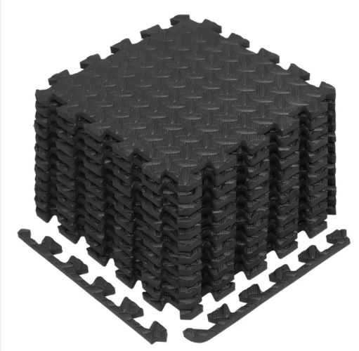 Yes4All : Y4AAMZ001-BLK* แผ่นโฟมรองออกกำลังกาย Yes4All Interlocking Exercise Foam Mats, Black