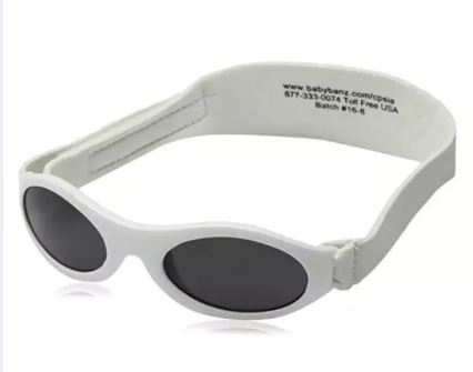 Baby Banz : BNZSGWH* แว่นตาว่ายน้ำ BANZ Sunglasses Infant Sun Protection, White