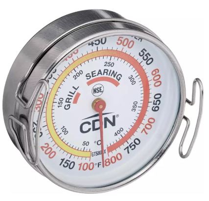 CDN : CDNPGTS800X* เทอร์โมมิเตอร์วัดอุณหภูมิอุปกรณ์ปิ้งย่าง Product Grill Surface Thermometer, Silve