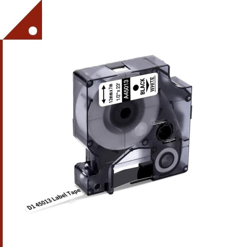 Freshworld : FHWA45013* เทปพิมพ์ฉลาก เทปทดแทน Compatible Labeling Tape (1/2 Inch. Black on White)