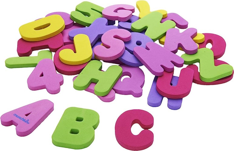 Munchkin : MNK11509 ของเล่นในน้ำ Bath Letters and Numbers (Girl) 2
