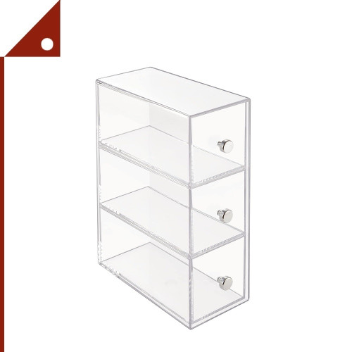 mDesign : MDS6366MDKEU* ลิ้นชักเก็บของสามชั้น Plastic Kitchen Pantry Stackable Storage Organizer