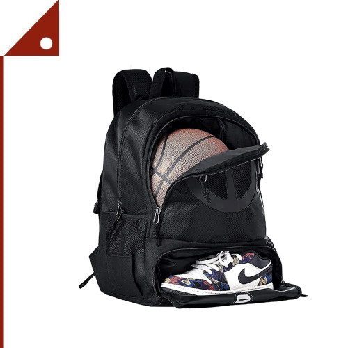 TRAILKICKER : TKKTK-CAS0008BLK* กระเป๋าสะพายหลังใส่ลูกบอล Mesh Black Basketball Soccer Backpack