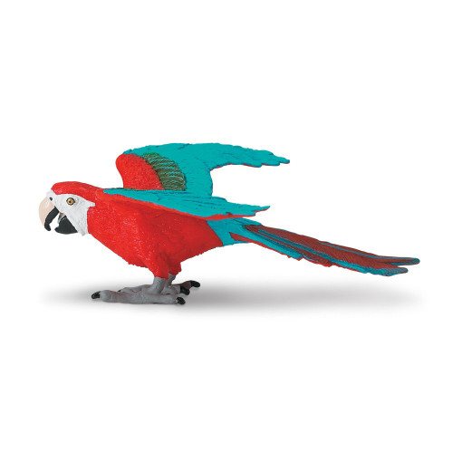 Safari Ltd. : SFR263929 โมเดลสัตว์ Green-winged Macaw