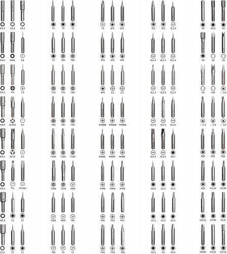 HengTianMei : HTMH1128* ชุดไขควง 128 In 1 Precision Screwdriver Set ...