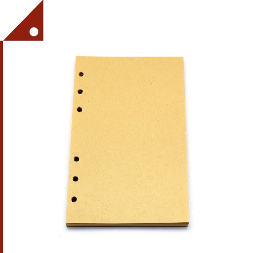 EVZ : EVZAMZ002* กระดาษสมุดเเบบรีฟิล Refillable Vintage Diary Notebook, 7 Inch, 80 sheets, Color Cra
