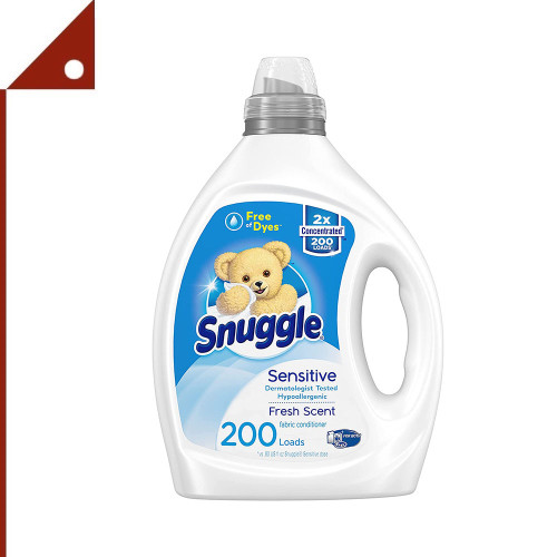 Snuggle : SGLFOD-SST* น้ำยาปรับผ้านุ่ม Liquid Fabric Softener Dye Free for Sensitive Skin, 200 Loads