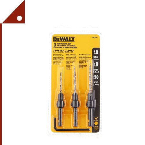 DEWALT DWTDW2535* ดอกสว่าน Countersink Drill Bit Set, 3pcs.