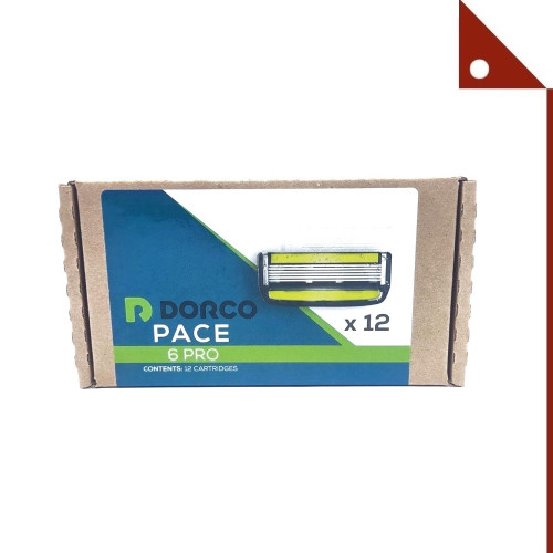 DORCO : DRCAMZ003* ใบมีดโกน Pace 6 Plus (12 Cartridges)