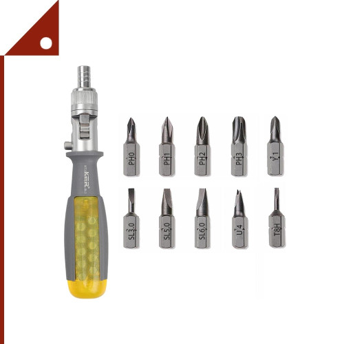 KER : KERTH-191002* ชุดไขควง 10 in 1 Ratcheting Multitool Screwdriver Multi-function