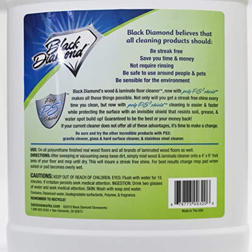 Black Diamond : BDM9866* น้ำยาทำความสะอาดพื้น Wood and Laminate Floor Cleaner 1