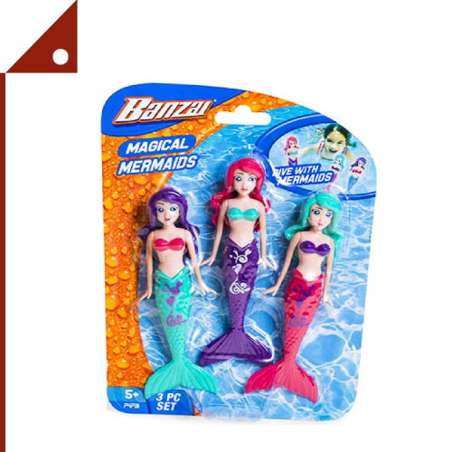 Banzai : BZI74718* ของเล่นในสระน้ำ Magical Mermaid Dolls