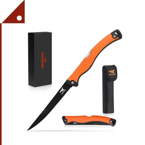 KastKing : KKGFFK-7.5* มีดพับสำหรับแล่ Folding Fillet Knife 7.5 Inch, Orange