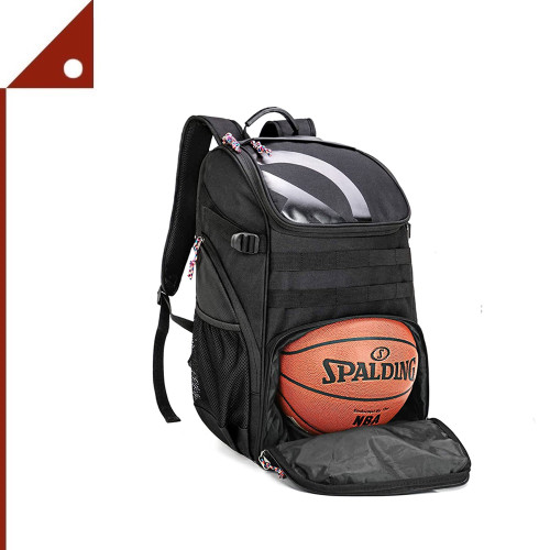 TRAILKICKER : TKKTK-CAS0002* กระเป๋าสะพายหลังใส่ลูกบอล Large Basketball Backpack 35L, Black