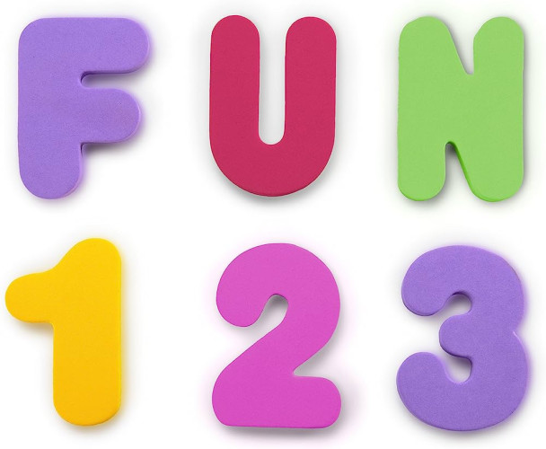 Munchkin : MNK11509 ของเล่นในน้ำ Bath Letters and Numbers (Girl) 1