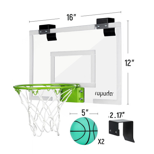 Ropoda : RPDAMZ001* อุปกรณ์เล่นบาสเก็ตบอลในร่มขนาดเล็ก Glow in The Dark Mini Basketball Hoop 2