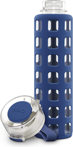 Ello Syndicate BPA-Free 20 Ounce Glass Water Bottle With Flip Lid - View #2