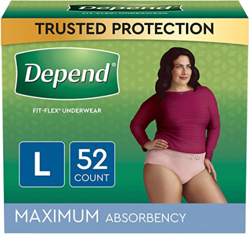 Depend : DPNWOMEN-L* กางเกงชั้นในสำหรับผู้กลั้นปัสสาวะไม่อยู่ FIT-FLEXIncontinence Underwear Women-L 1