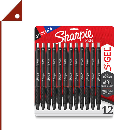 SHARPIE : SHP2096153* ปากกาเจล S-Gel Gel Pens 0.7mm Assorted Colors 12pk.