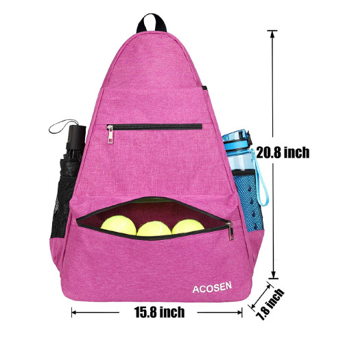 ACOSEN : ACSTBL-RSR* กระเป๋าเป้เทนนิส Tennis Bag Tennis Backpack, Rose Red 1