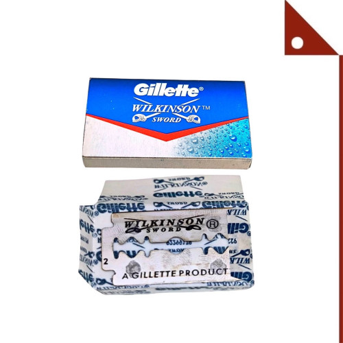 Gillette : GILWILKS* ใบมีดโกนสองคม Wilkinson Sword Razor Blades Double edge Blade, 5pk.