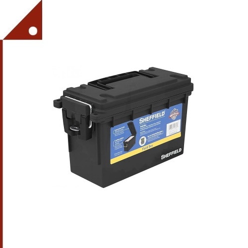 Sheffield : SFD12629* กล่องเก็บกระสุนปืน Field Box Pistol Ammo Storage Box, Black