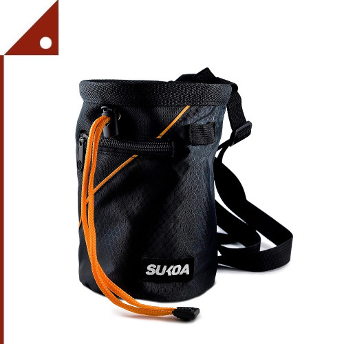 Sukoa : SUA43234-104* กระเป๋าใส่ชอล์กสำหรับนักปีนเขา Chalk Bag with Quick-Clip Belt, Sukoa Orange