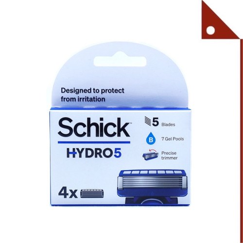 Schick : SHDHD5R-4* ใบมีดโกน Hydro 5 Hydrating Razor Blade Refills 4 Count