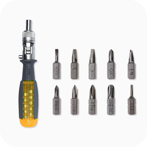 KER : KERTH-191001* ชุดไขควง 11 in 1 Ratcheting Multitool Screwdriver Multi-function