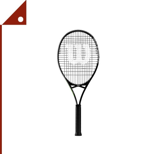 Wilson : WLSWR087520U3* ไม้เทนนิส Wilson Aggressor 112 Tennis Racket Grip 4 3/8 Inch, Black