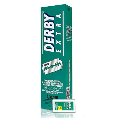 Derby : DBYE1* ใบมีดโกน Extra Double Edge Razor Blades, 100 Count 1