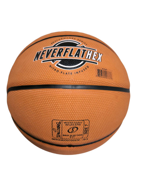 Spalding : SPD844388* ลูกบาสเกตบอล SGT NeverFlat Hexagrip Indoor-Outdoor Basketball, Size7 1