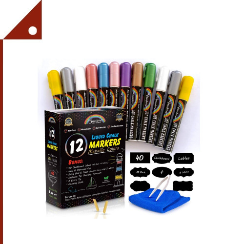 Rainbow Joy : RBJ6542365LL* ชุดปากกามาร์คเกอร์ iquid Chalk Markers 12pk.