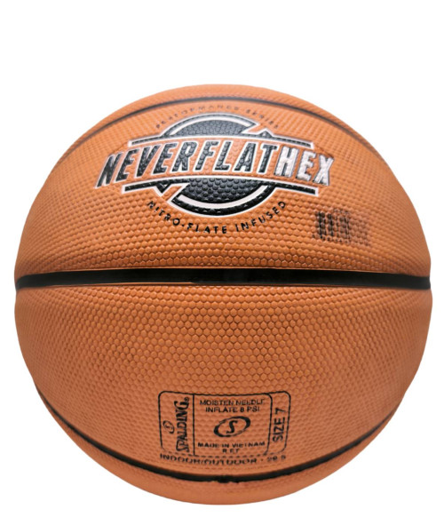 Spalding : SPD844388* ลูกบาสเกตบอล SGT NeverFlat Hexagrip Indoor-Outdoor Basketball, Size7 3