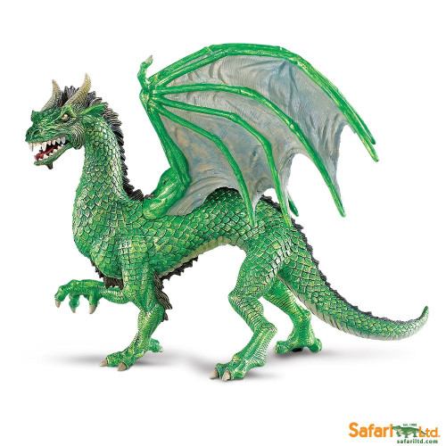 Safari Ltd. : SFR10155 โมเดลมังกร Forest Dragon with Golden Eyes