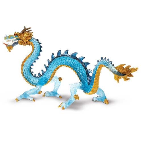Safari Ltd. : SFR10175 โมเดลมังกร Krystal Blue Dragon