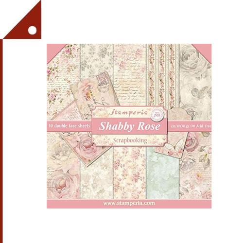 Stamperia : SMESBBL12* กระดาษลวดลาย Double-sided Paper Pad 12 x 12 Inch.
