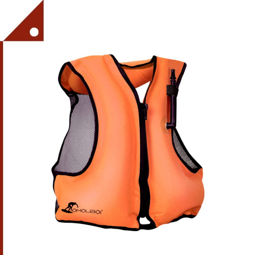 APPMOO : APMSV-ORG* เสื้อชูชีพ Snorkel Vest Inflatable Floatage Jackets for Youth and adult, Orange