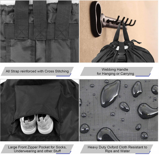 BeeGreen BGNAMZ001* ถุงใส่ผ้า Laundry Bag Backpack with Shoulder