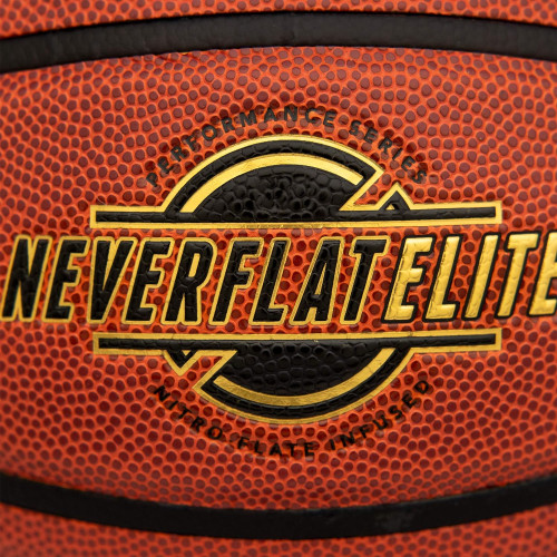 Spalding : SPD76969A* ลูกบาสเกตบอล Never Flat Elite Indoor-Outdoor Basketball Size 7 1