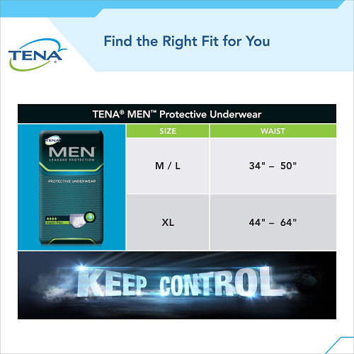 Tena : TNA81780* กางเกงผ้าอ้อมผู้ใหญ่ Incontinence Underwear Men M/L 64 Count 2