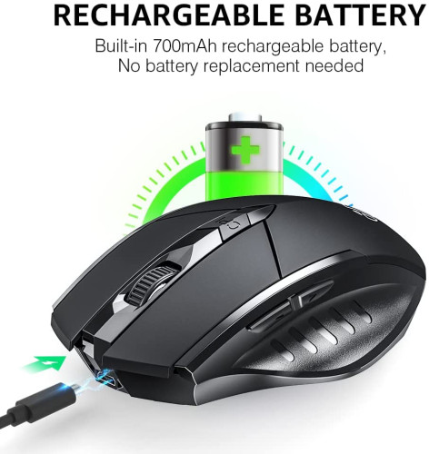 INPHIC : IPHPM6* เม้าส์ไร้สาย Wireless Mouse Large Ergonomic ...