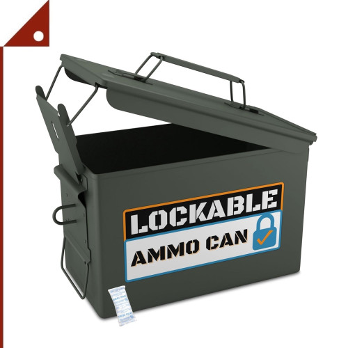 Solid : STT50CAL-GRN* กล่องเหล็กใส่กระสุน Tactical 50 Cal Metal Ammo Can, Green